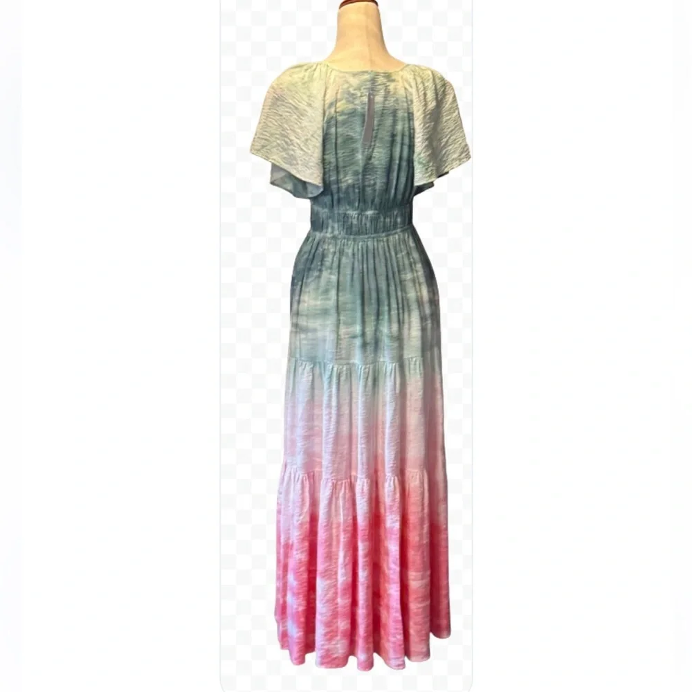 YFB Mara Maxi Dress in Everglade Paintbrush Wash - Picture 3 of 12